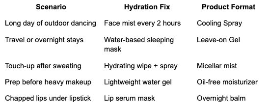Festival Skin Hydration